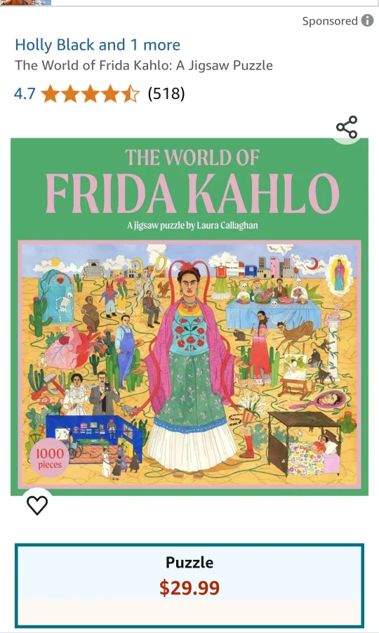 Frida Kahlo 1000 Piece Jigsaw Puzzle(Still assembled) image indicator(5)