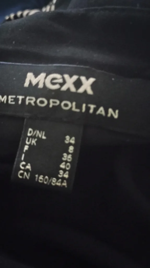 Mex Black and White Geometric Print Dress image indicator(3)