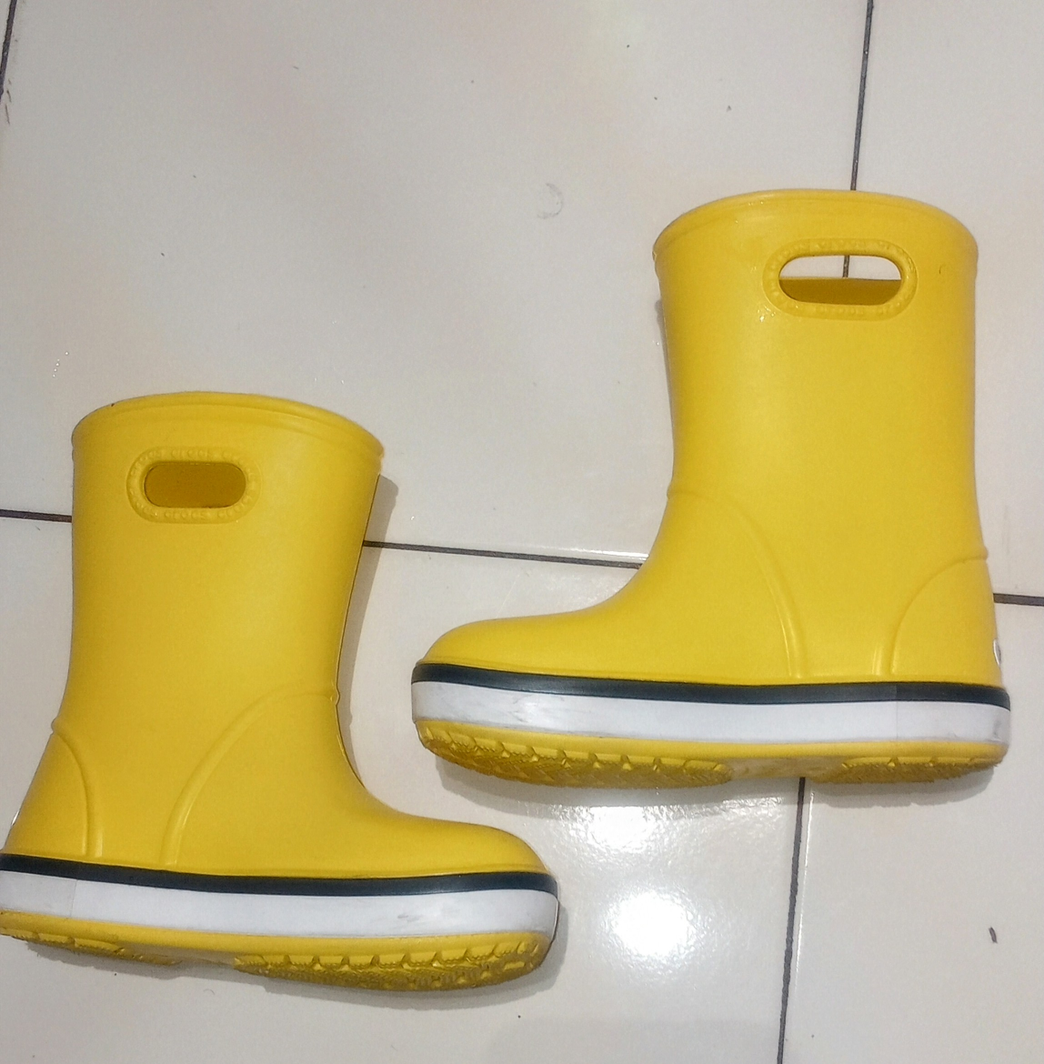 Crocs Kids' Yellow Rain Boots - Size C11