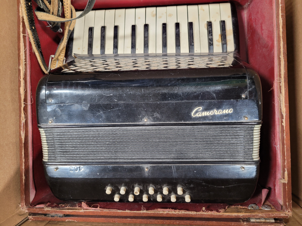Vintage Camerano Accordion with half Case - photo 2