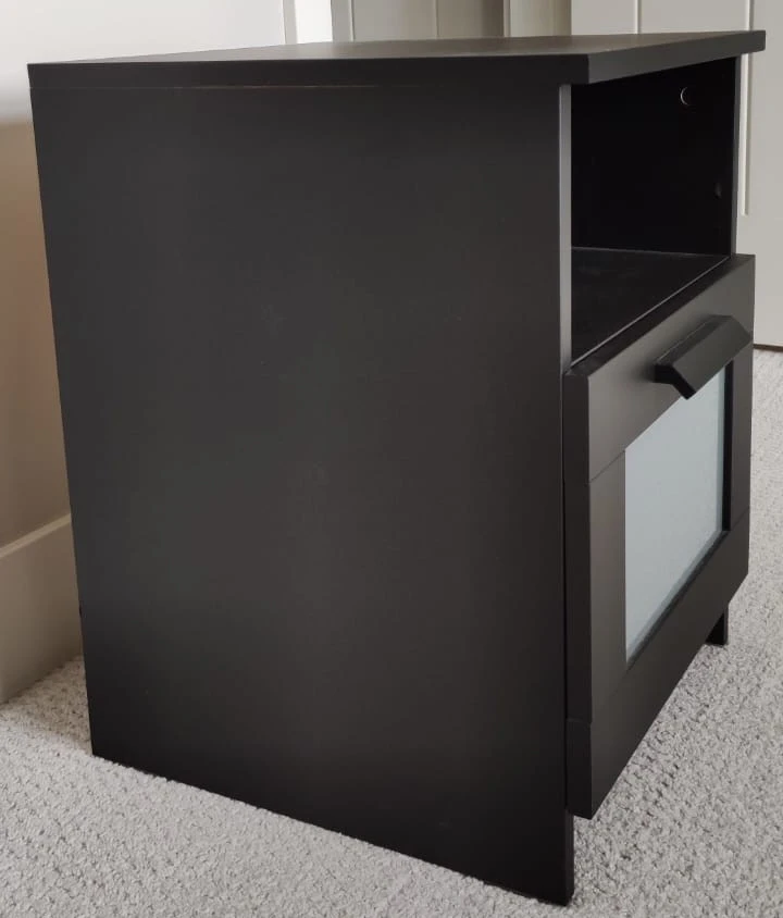 IKEA - BRIMNES Nightstand, black, 39x41 cm (15 3/8x16 1/8 ") - photo 2
