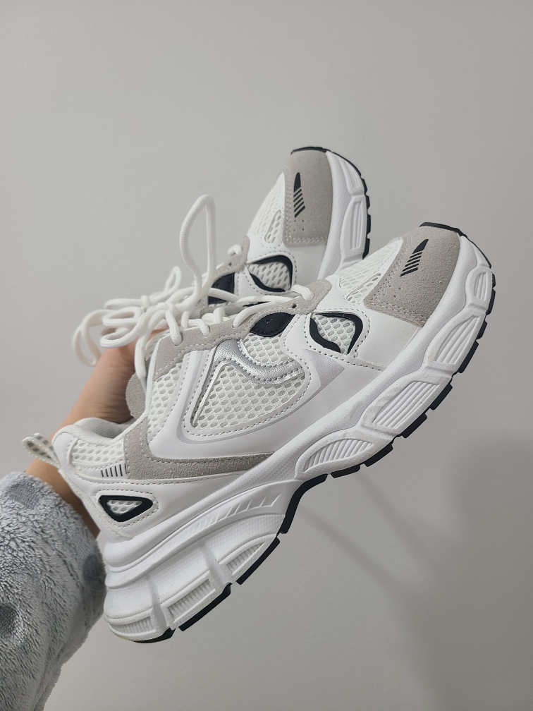 brand new White & Grey Running Shoes - photo 3