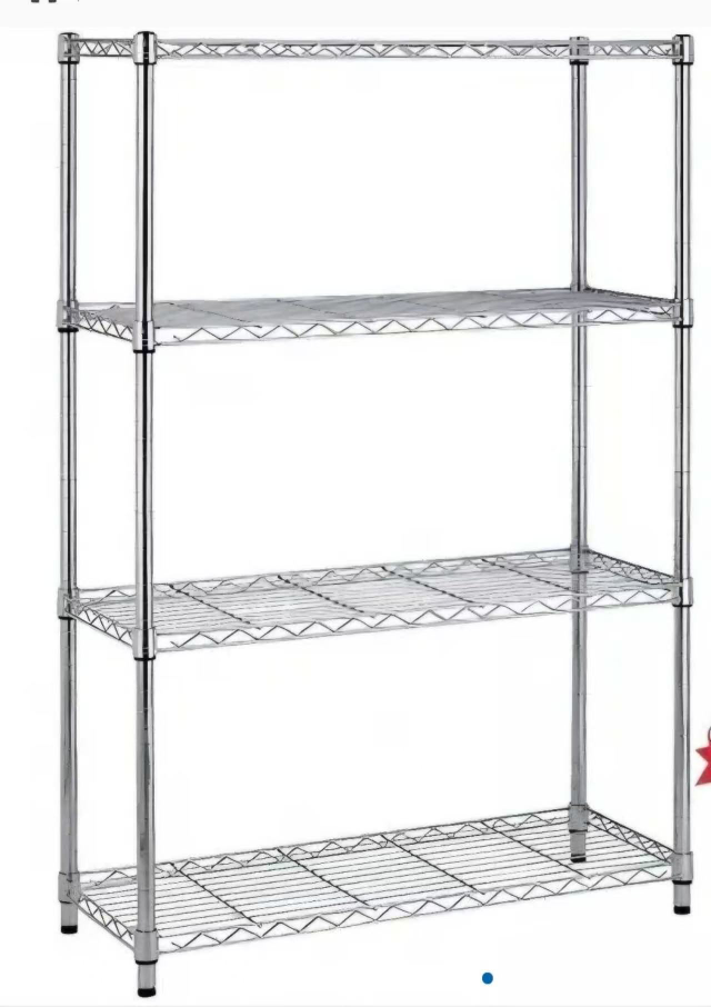 Metal Wire Shelving Unit - 4 Tier Storage Rack - photo 2