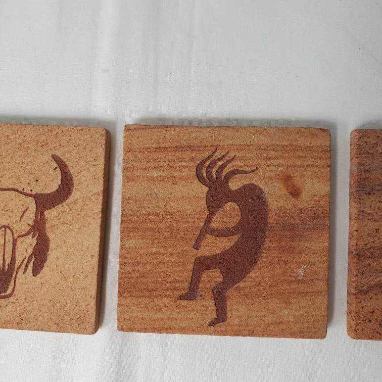 Southwest Design Stone Coasters Set of Four image indicator(7)