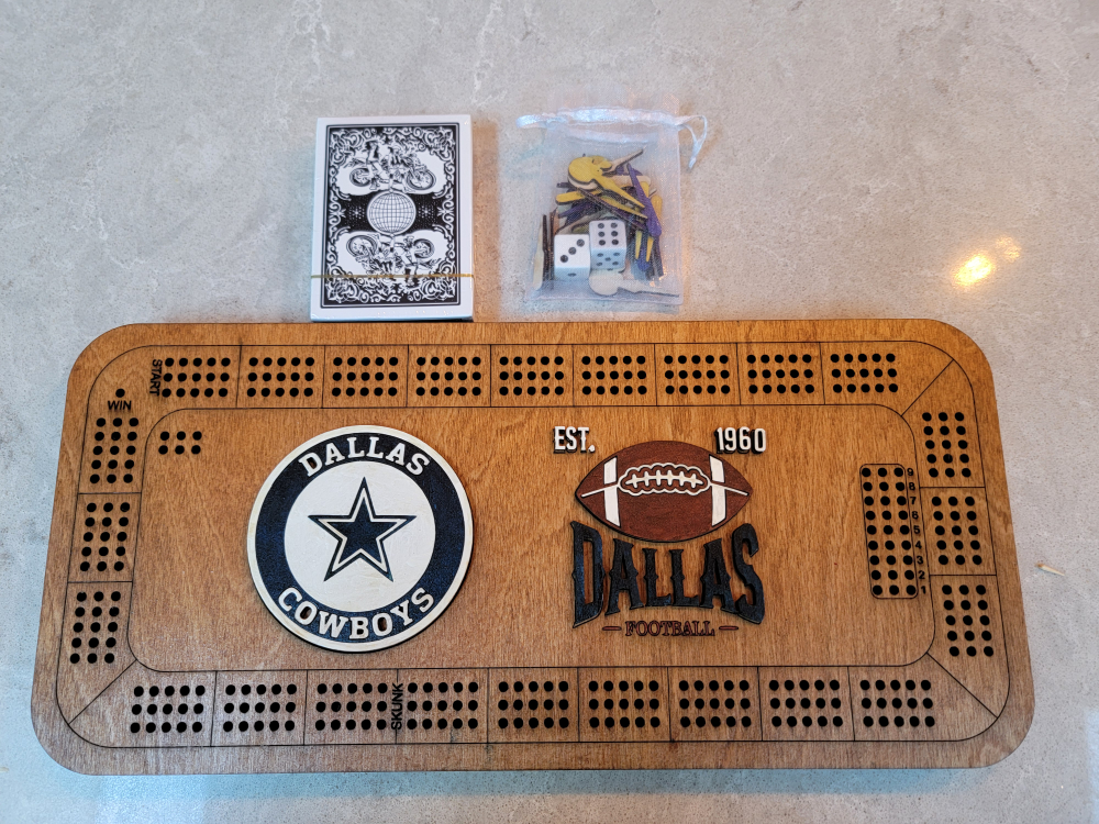 Dallas Cowboys Cribbage Board Game - photo 3