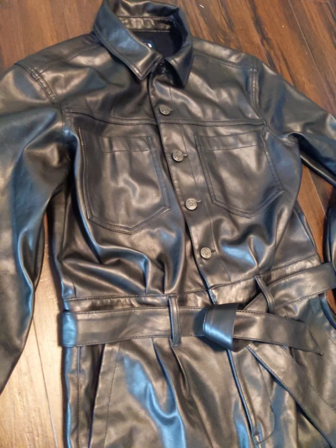 GAP Vegan Leather Jumpsuit image indicator(2)