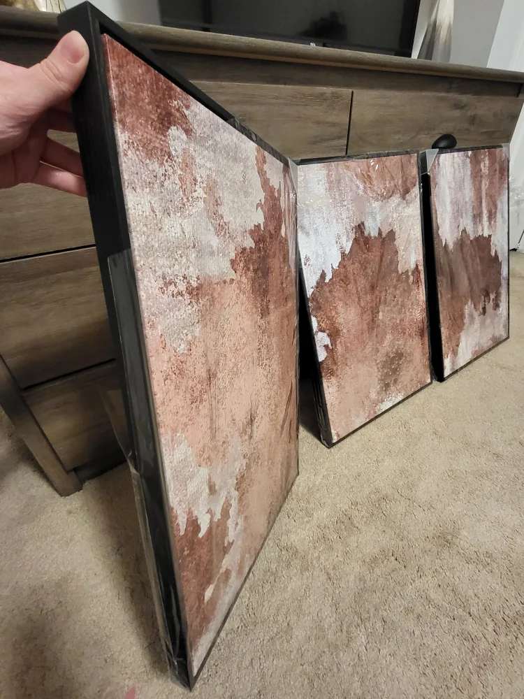 3 panel wall art (New) worth $130 image indicator(2)