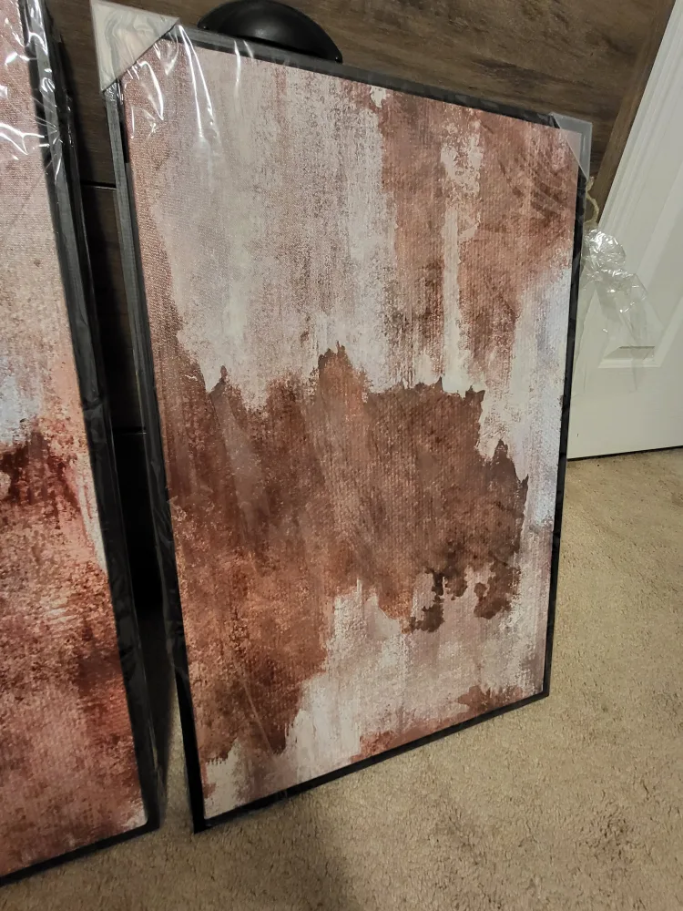 3 panel wall art (New) worth $130 image indicator(4)