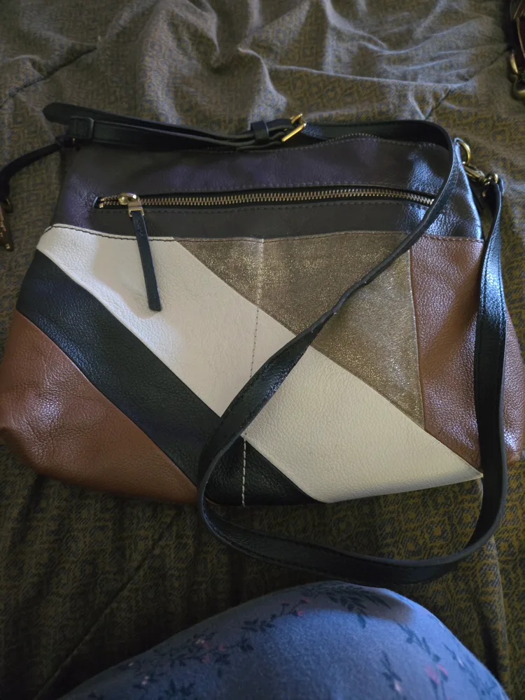 Fossil Leather Crossbody Bag - Multicoloured image indicator(4)