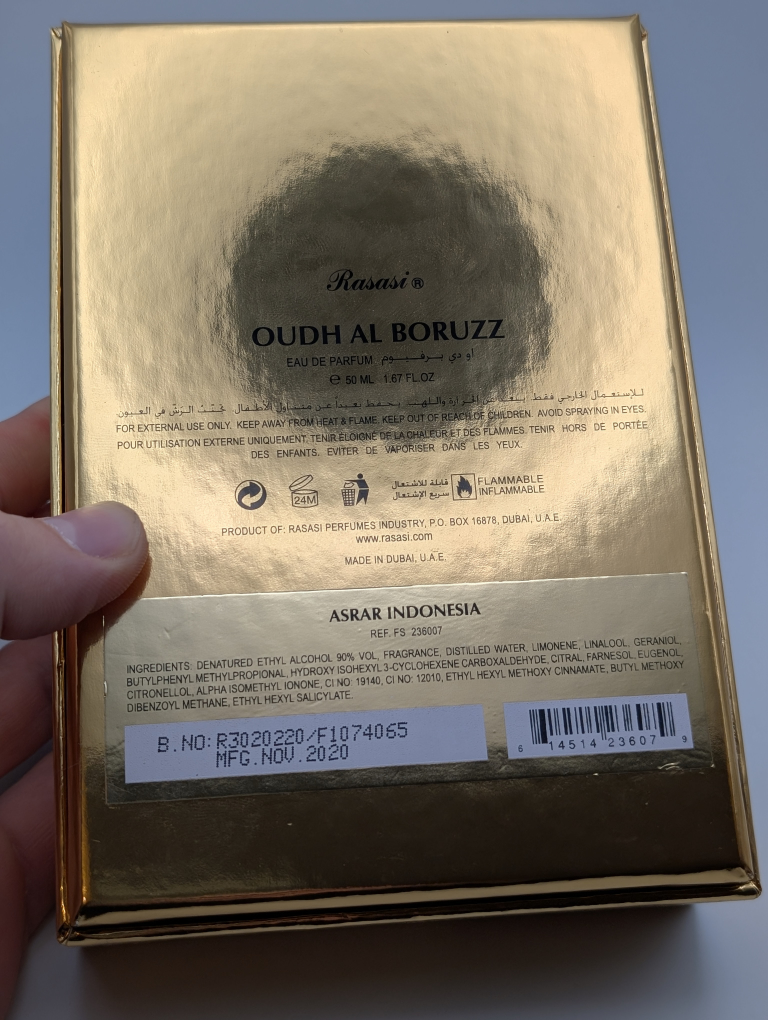 Rasasi Oud Al Boruzz asrar Indonesia edp - photo 2