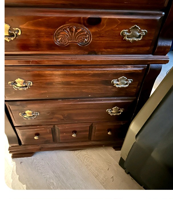 Wooden Vanity with Mirror