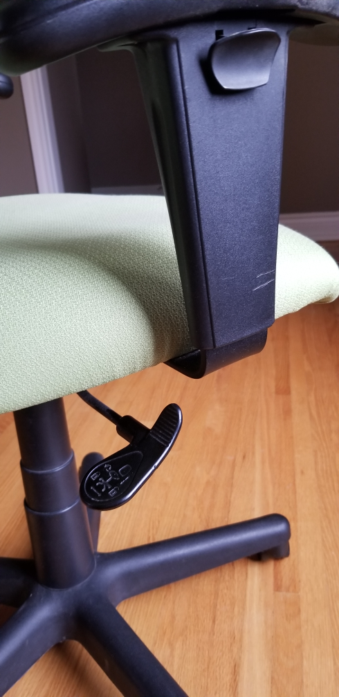Office Chair - Green Fabric, Adjustable Height - photo 4