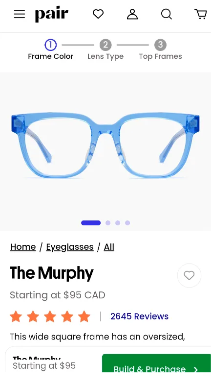 *prescription* Pair Eyewear The Murphy with two toppers image indicator(5)