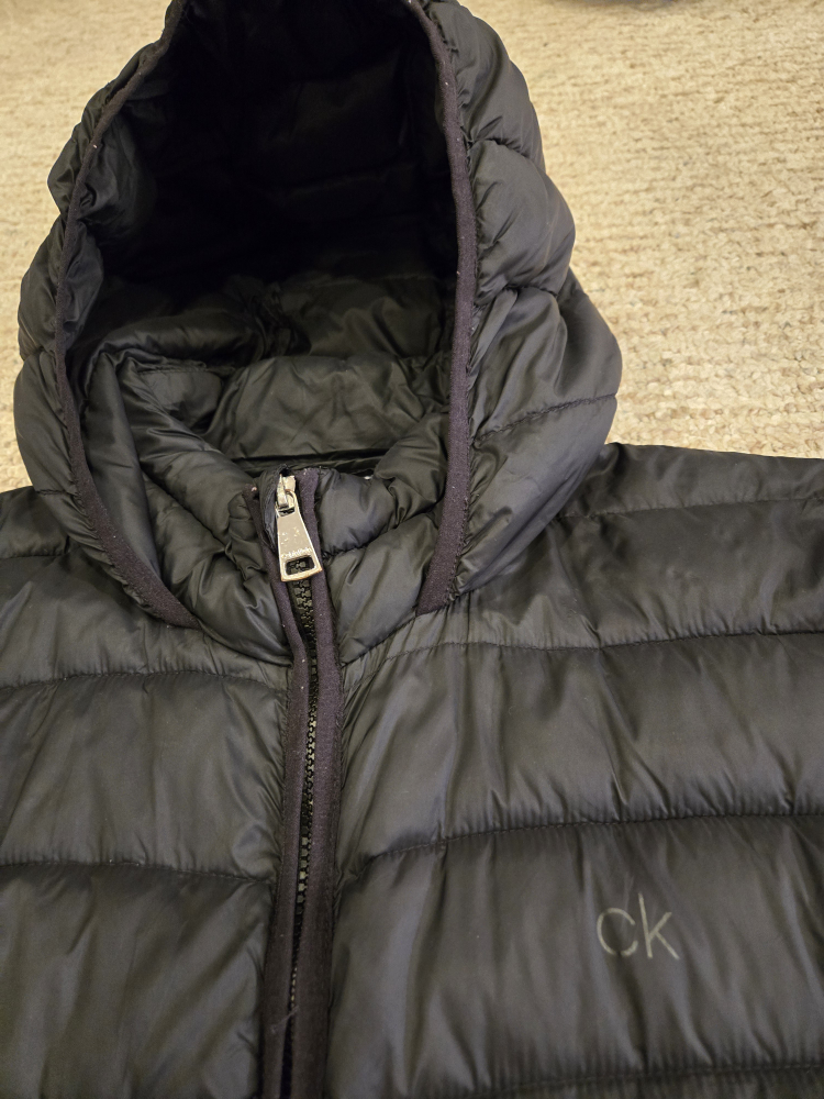 Calvin Klein Black Puffer Jacket with Hood - photo 3