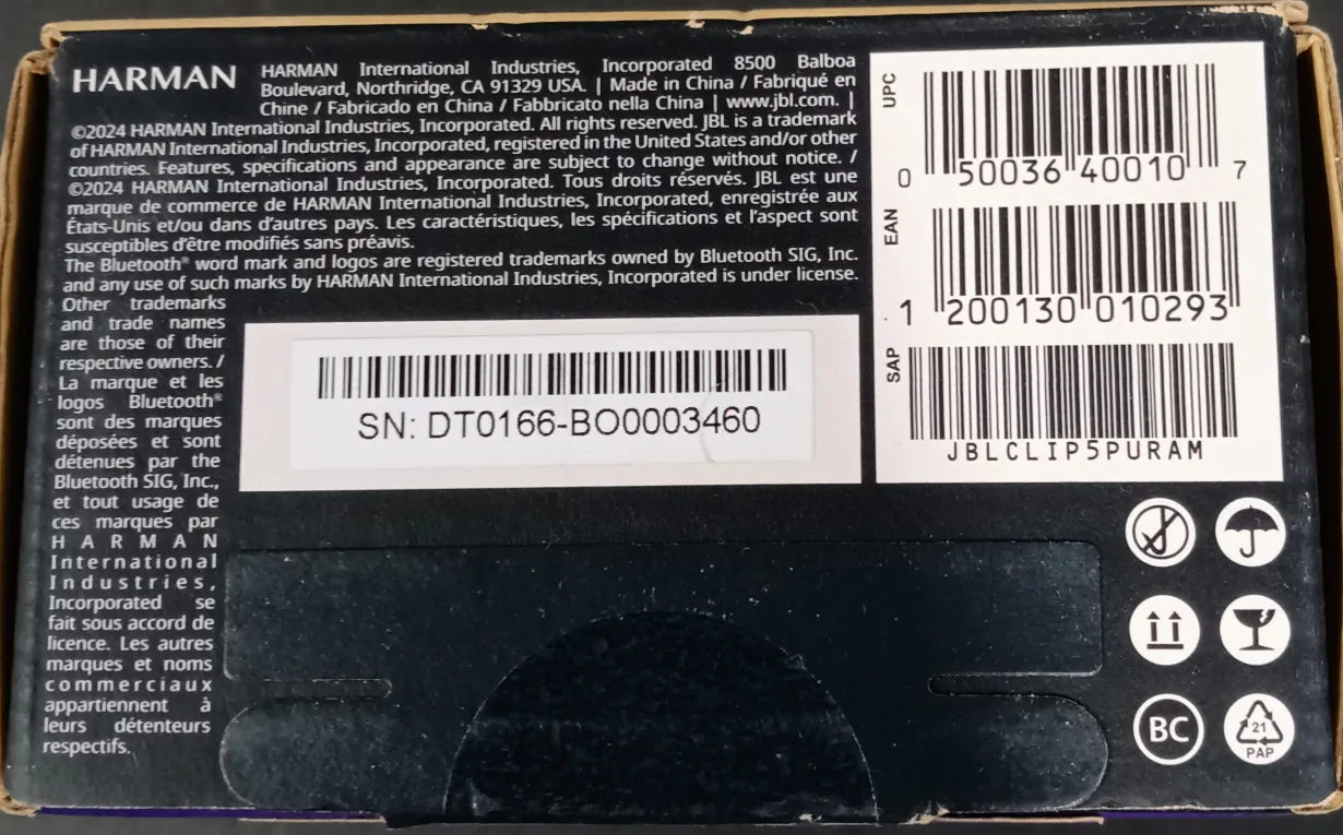 JBL - Clip 5 Portable Bluetooth Speaker (New) image indicator(7)