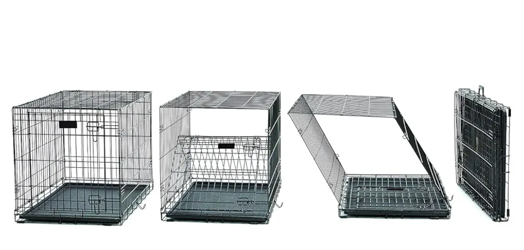 42" Pet Crate - Heavy Duty Metal Dog Kennel with Tray image indicator(4)