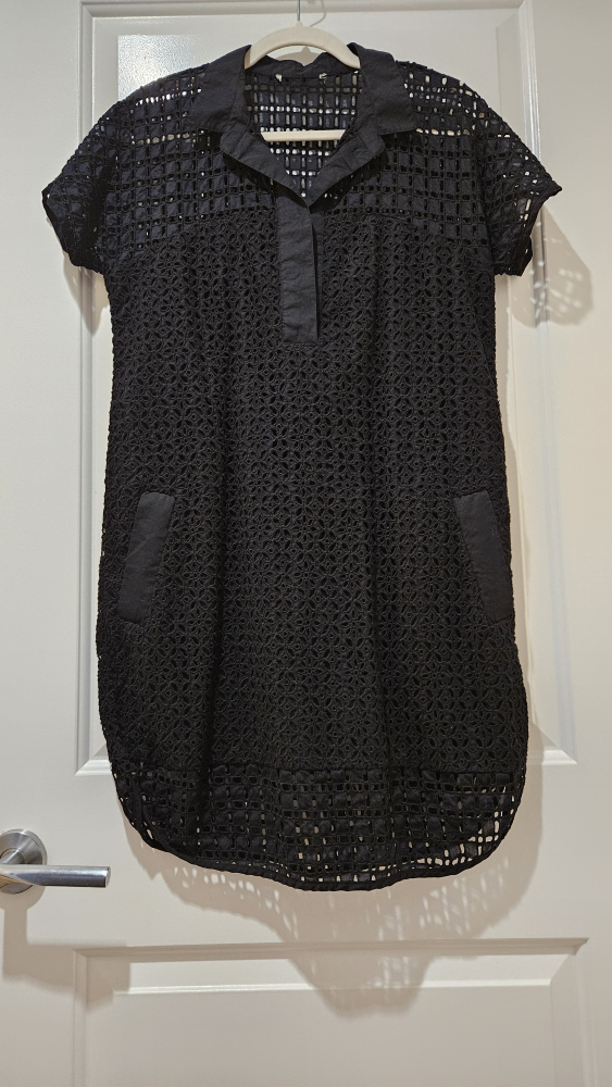 Black Crochet Dress - photo 4