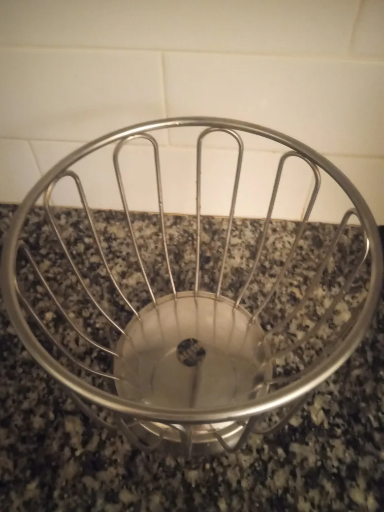 Silver Metal Wire Fruit Bowl image indicator(3)