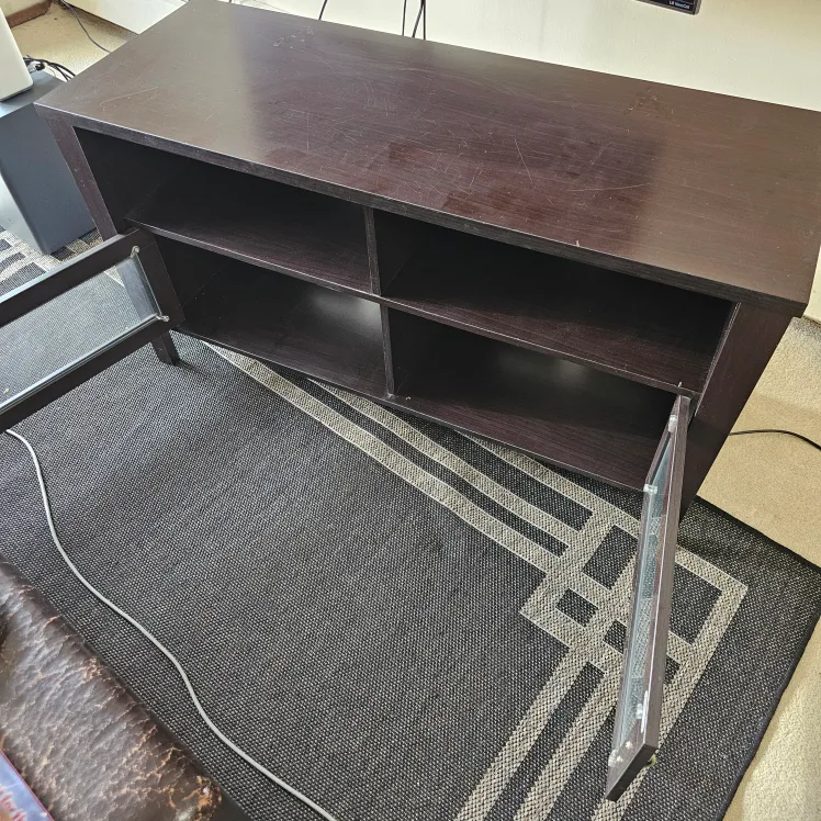 TV Stand with Glass Doors image indicator(2)