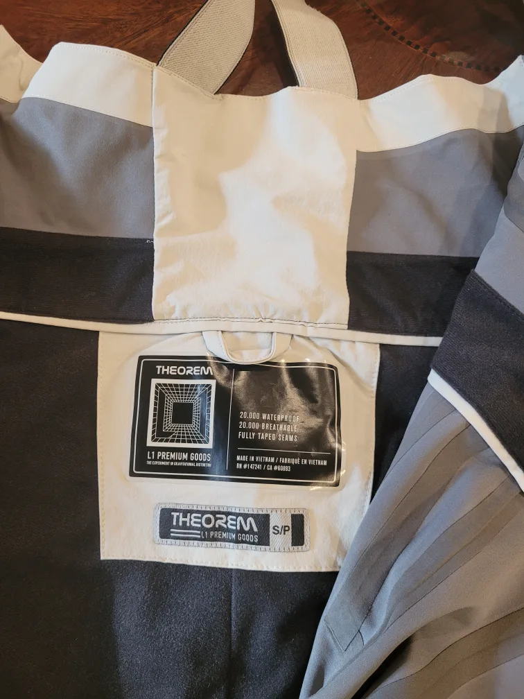 Theorem Bib Snow Pants / Ski Pants, Cream, size Small image indicator(6)