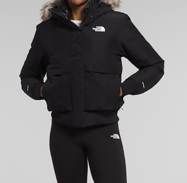UNUSED The North Face Women's Black Artic Bomber Jacket