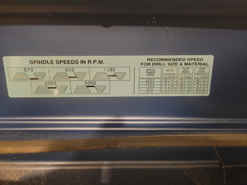 Mastercraft 5-Speed Bench Drill Press - Model 55-5917-0 image indicator(4)