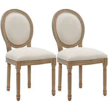 4 Dining Chairs with Light Wood Frames