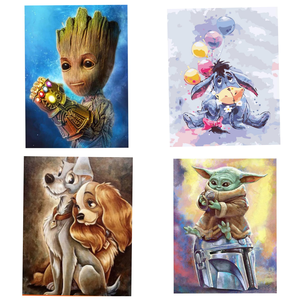Disney paint by numbers for adults - photo 3