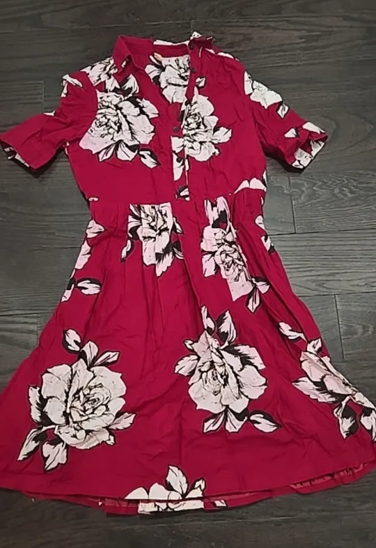 Antropologie Floral Button Up Dress thumbnail