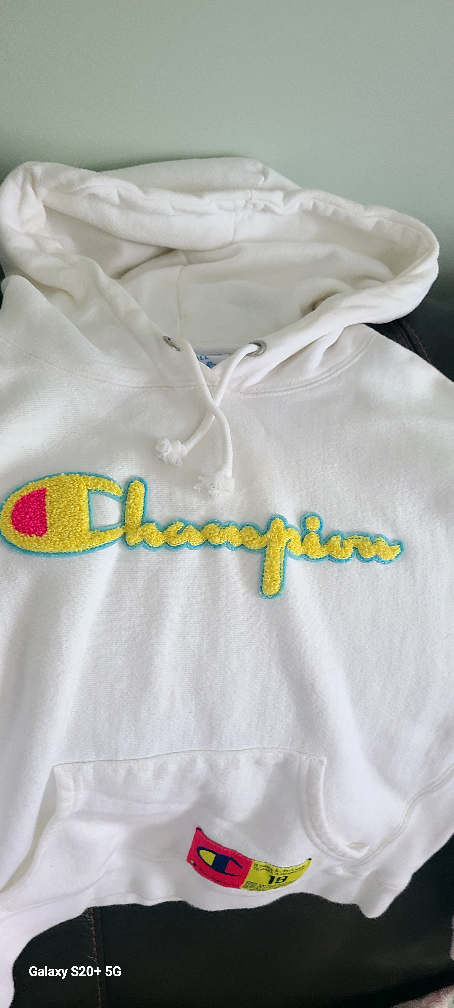 Champion White Hoodie