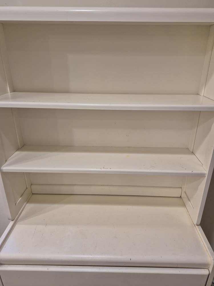 White Hutch with Three Drawers - photo 2