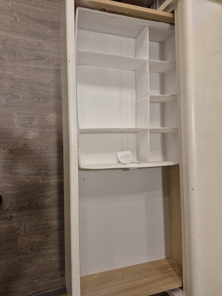 White Hutch with Three Drawers - photo 3