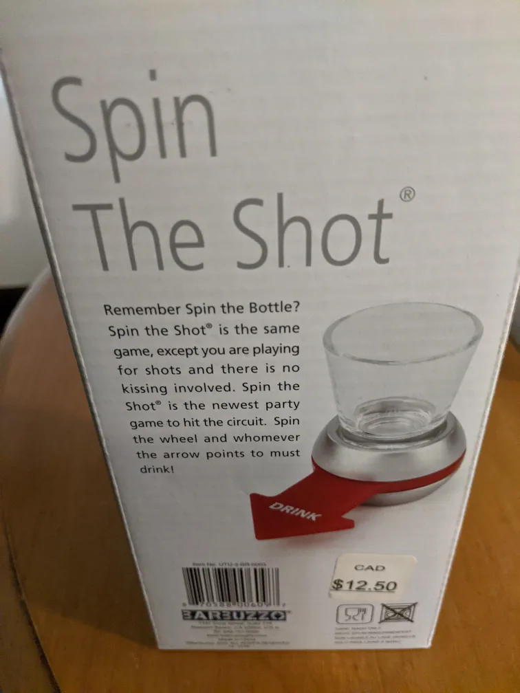 BAR3UZZO Spin The Shot Party Game image indicator(2)