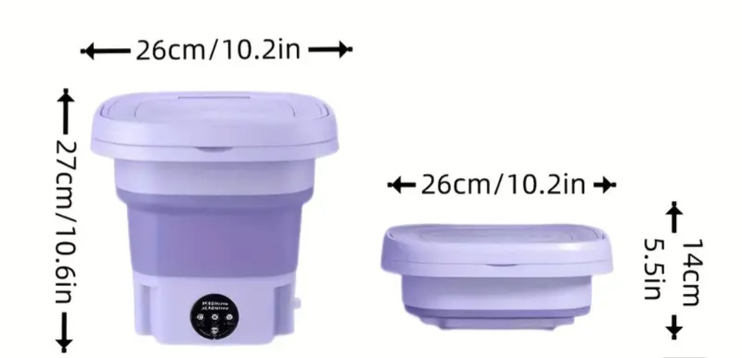 Portable Mini Washing Machine - Purple