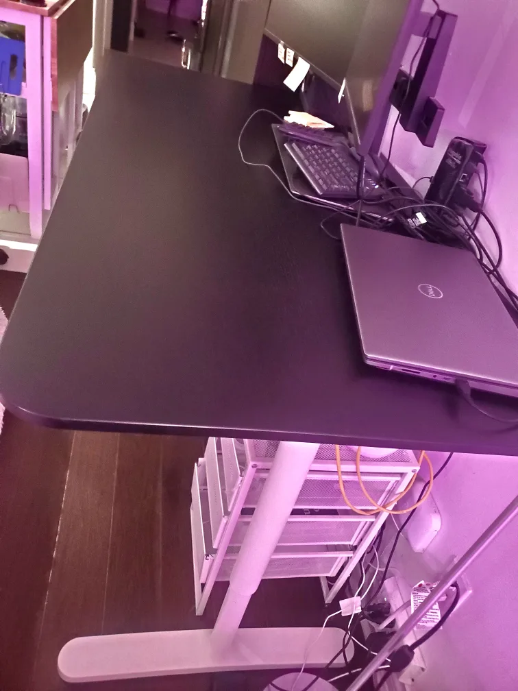 IKEA BEKANT Desk - Black /White - Manual sit/stand image indicator(2)