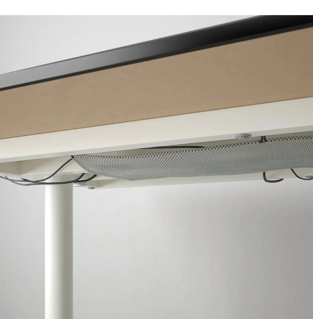 IKEA BEKANT Desk - Black /White - Manual sit/stand image indicator(5)