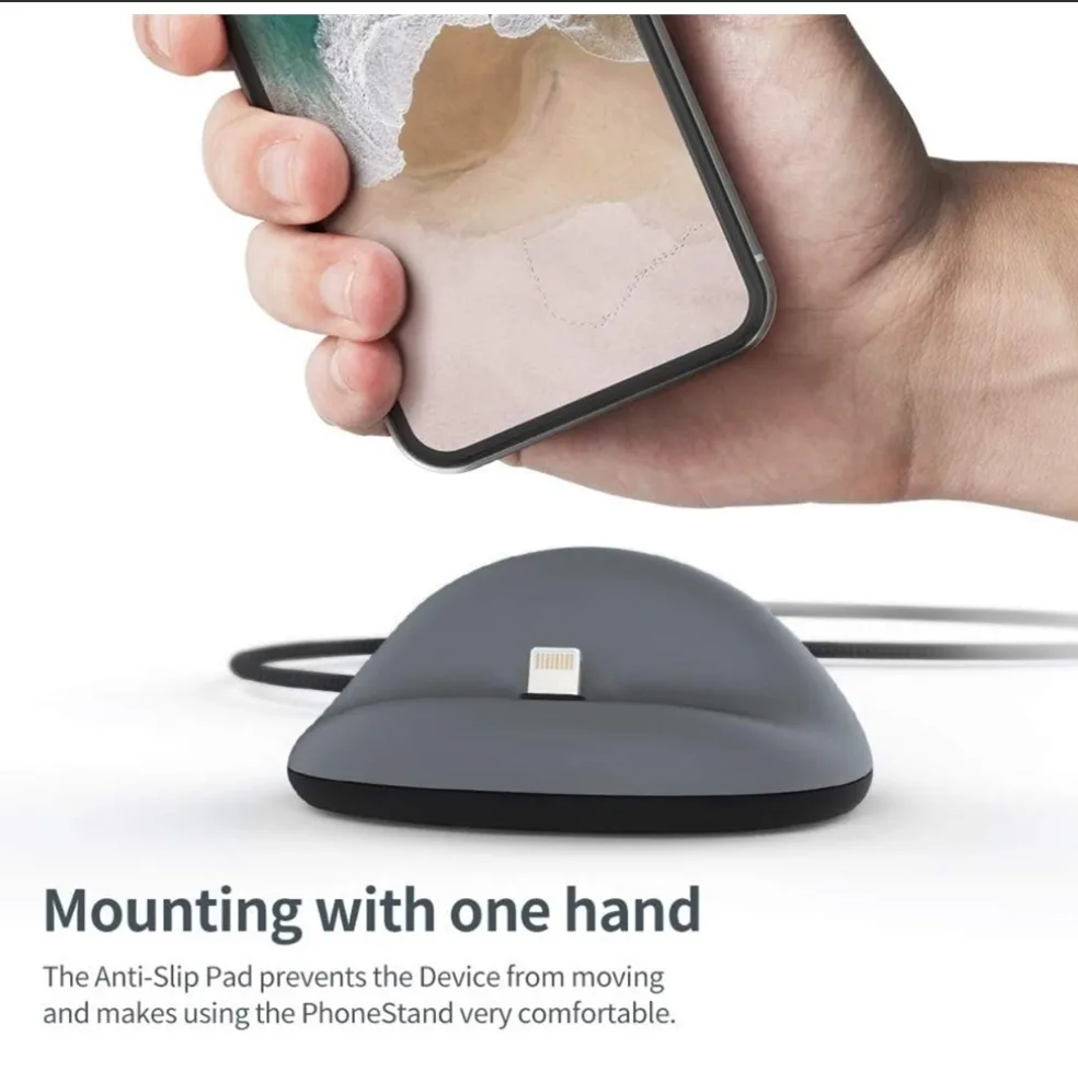 SINJIROU iPhone Stand with Charging Cable (lightning) image indicator(2)