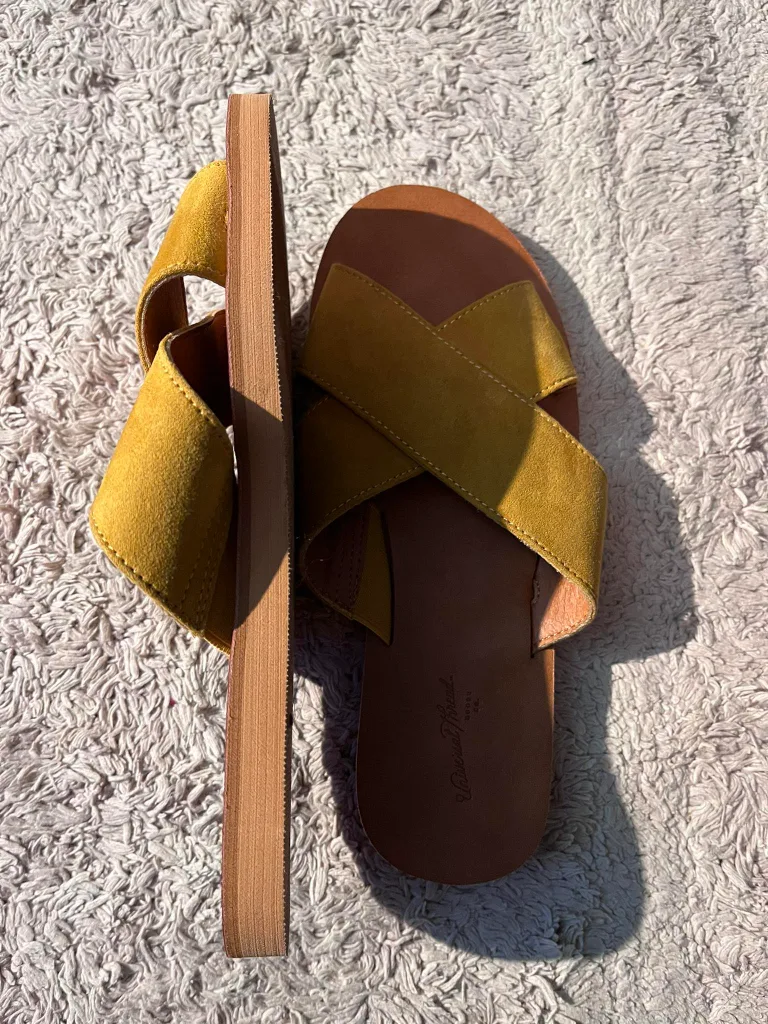 Yellow Suede Sandals image indicator(3)