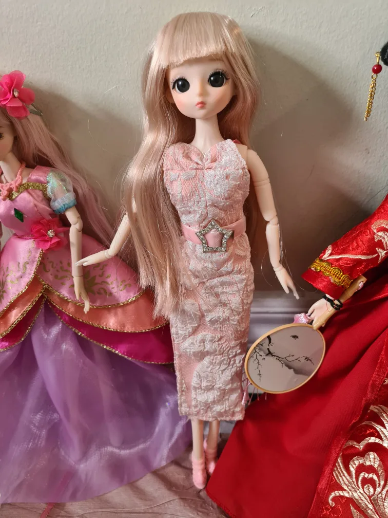 LUXURY DOLL SET: 2 BJDS, 3 ANIME DOLLS, (Chinese Doll - sold) image indicator(10)