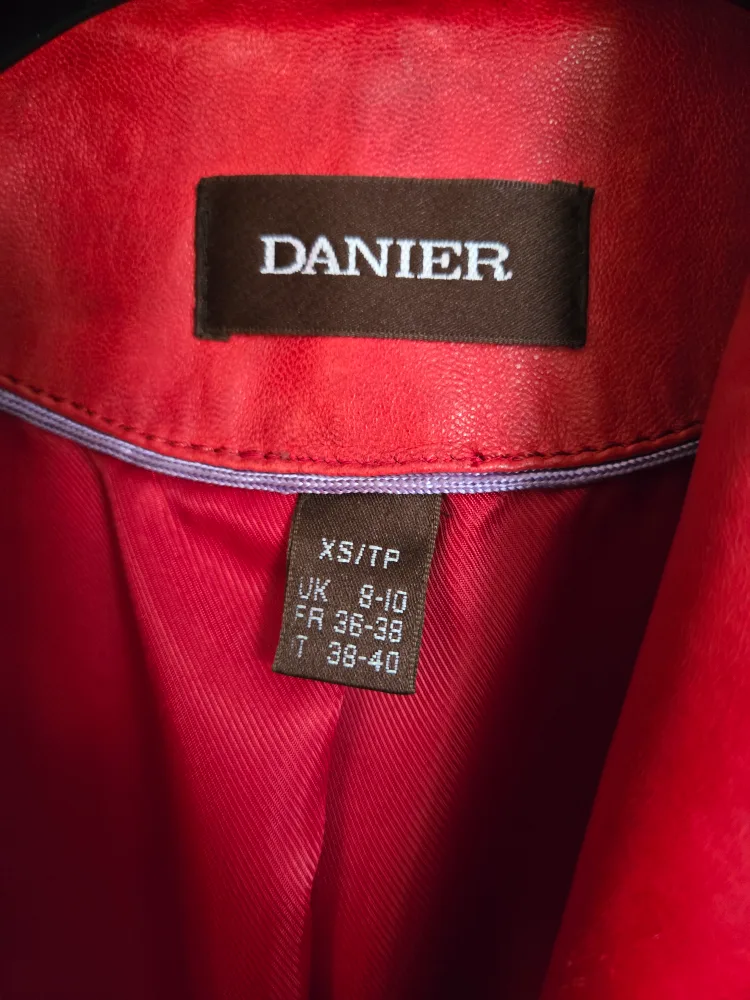 Danier Red Leather Jacket - Size XS/TP image indicator(7)