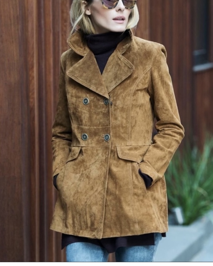 Zara Basic Brown Suede Jacket