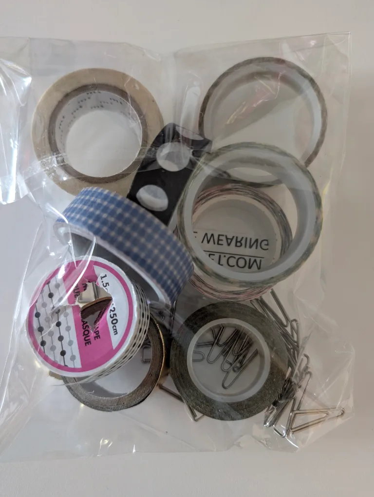 Washi Tape and Binder Clips Bundle image indicator(2)