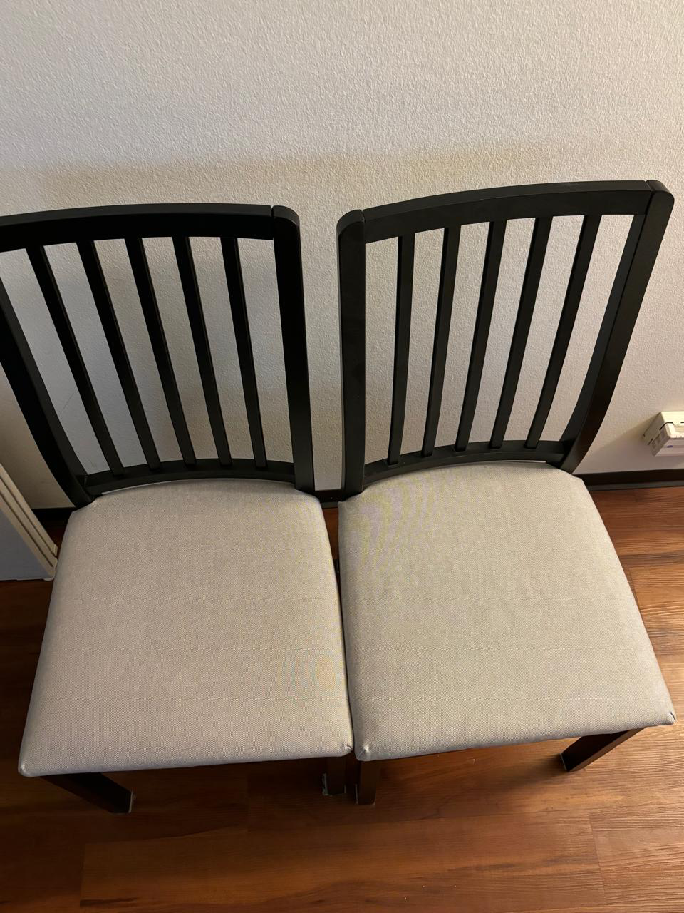 Set of 2 Ikea Black Dining Chairs