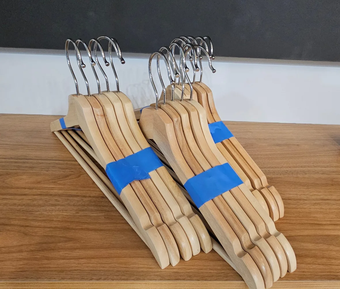 Ikea Bumerang Wooden Hangers - Bulk Set thumbnail