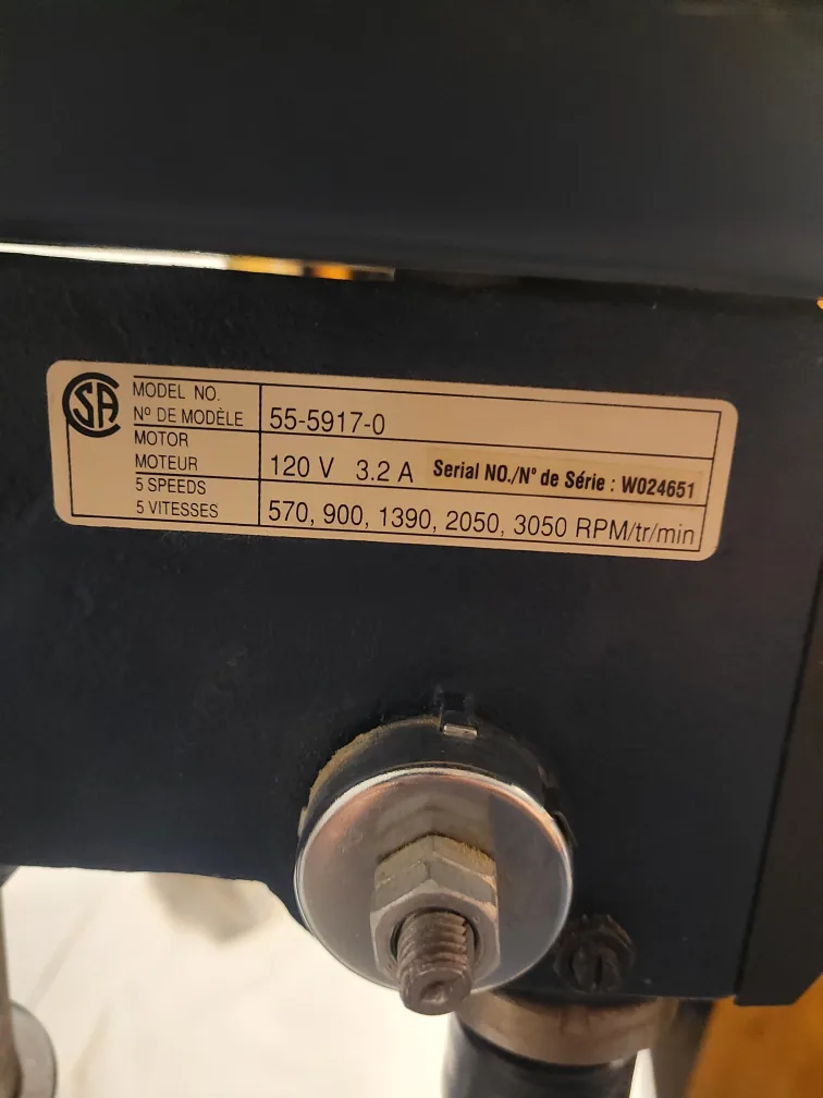 Mastercraft 5-Speed Bench Drill Press - Model 55-5917-0 image indicator(5)