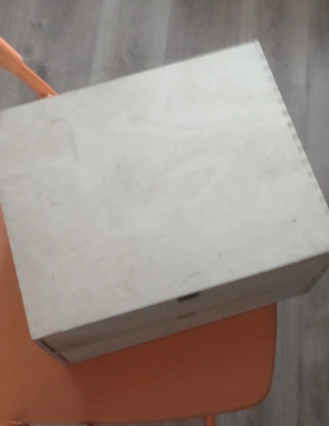Wooden box with two drawers