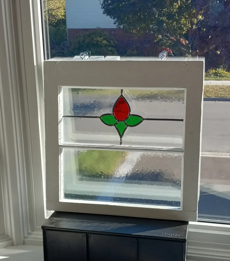 Handmade stained glass window image indicator(3)