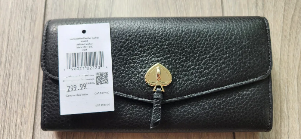 Brand New - Kate Spade Black Leather Wallet image indicator(2)
