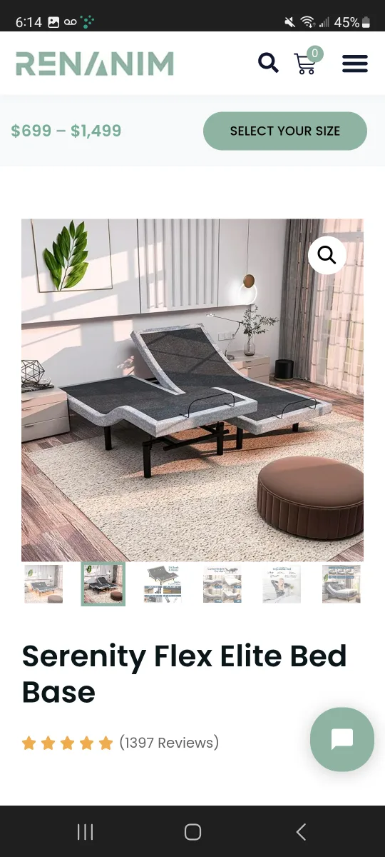 Renanim Adjustable Bed Base - Twin XL image indicator(2)