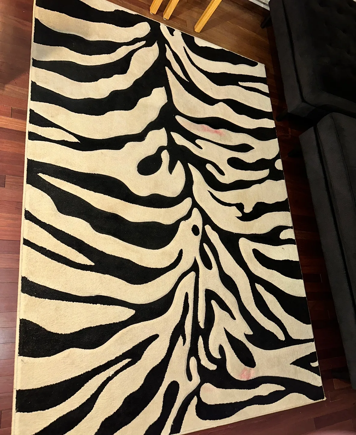 Black and White Zebra Area Rug image indicator(2)